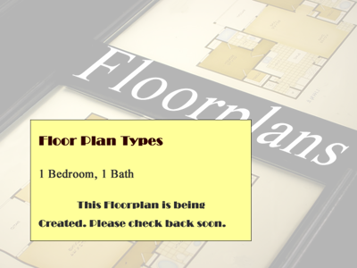 One Bedroom / One Bath - 722 Sq. Ft.*