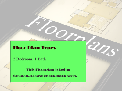 Two Bedroom / One Bath - 1,002 Sq. Ft.*